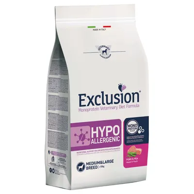 Exclusion VD Hypoallergenic свинско, мали/средни раси (2 кг)