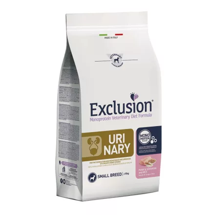 Exclusion VD Urinary свинско/сорго/ориз мали раси (2 кг)